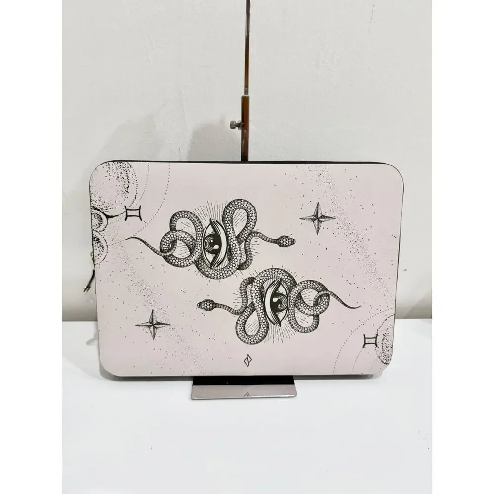 Burga Gemini Water Resistant Vegan Saffiano Leather Laptop Sleeve